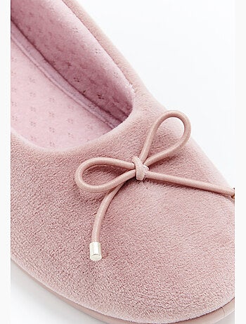Ballerines compensées en velours - Damart
