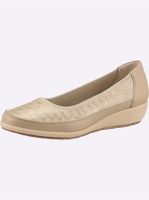 Ballerines confortables avec amortissement et cuir velours - Taille standard - Witt - Kiabi
