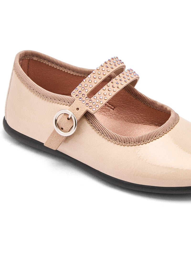 Ballerines conguitos brillos Beige - Kiabi