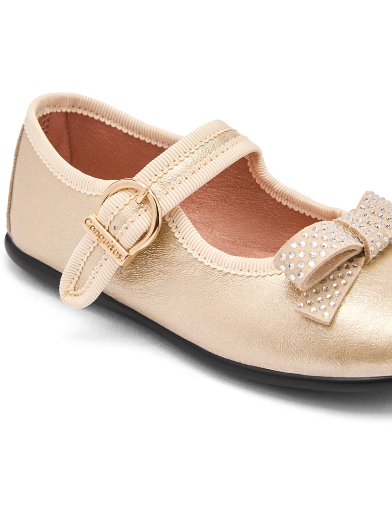 Ballerines conguitos brillos Gold - Kiabi
