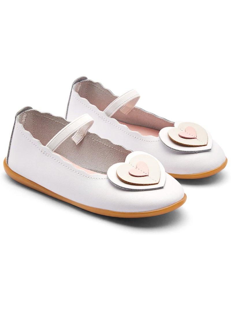 Ballerines conguitos corazones Blanc - Kiabi