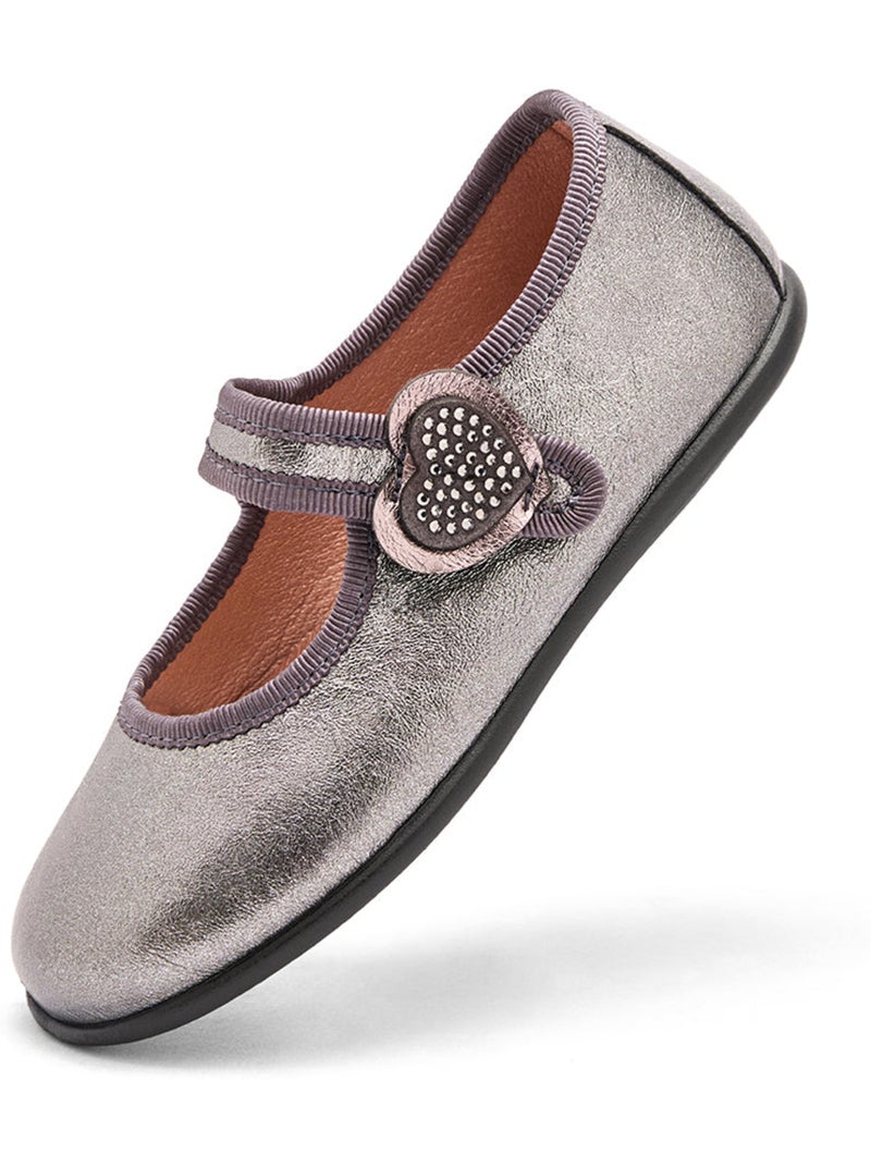 Ballerines conguitos corazones Gris - Kiabi