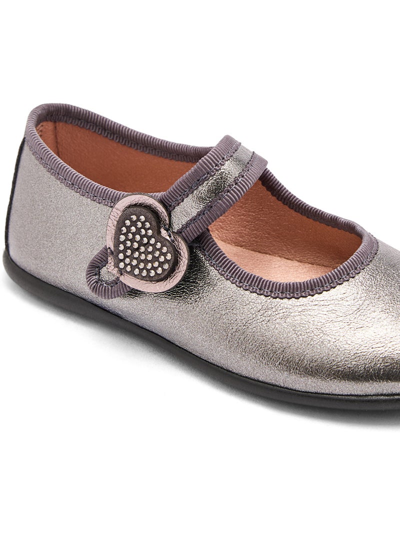 Ballerines conguitos corazones Gris - Kiabi