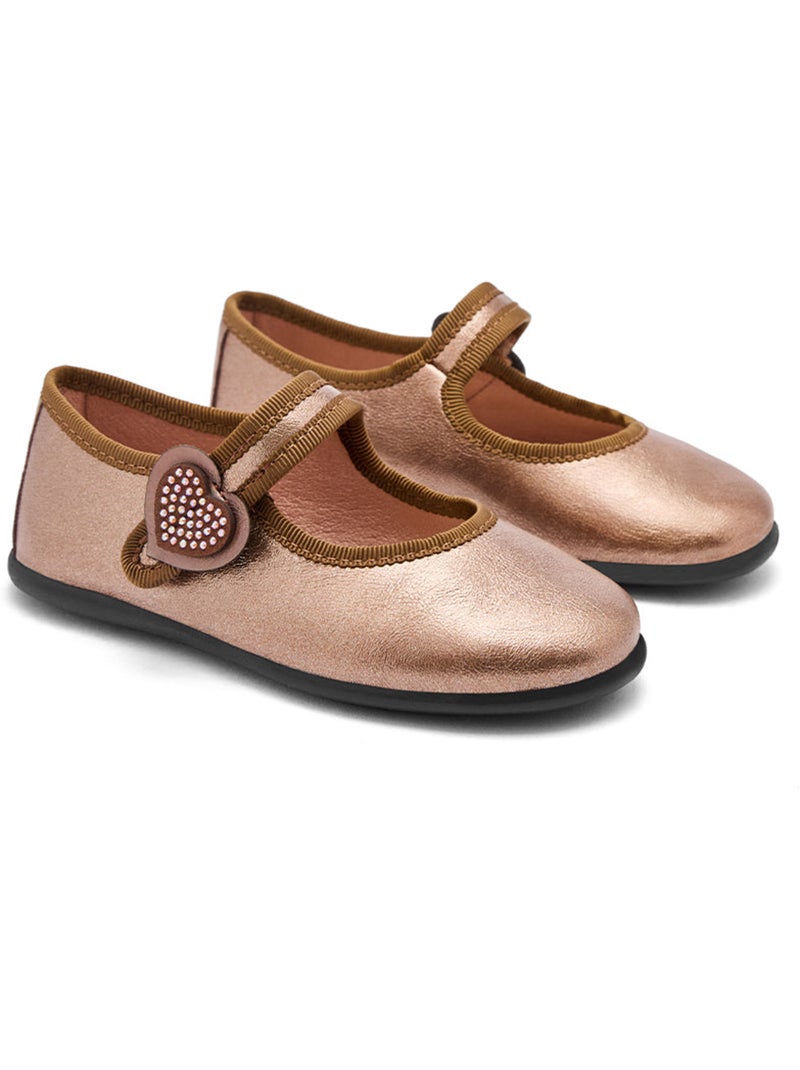 Ballerines conguitos corazones Marron clair - Kiabi