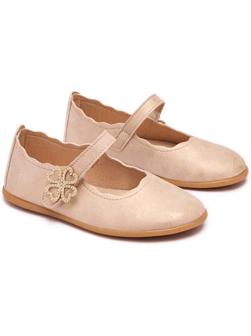 Ballerines conguitos detalle corazón Gold - Kiabi