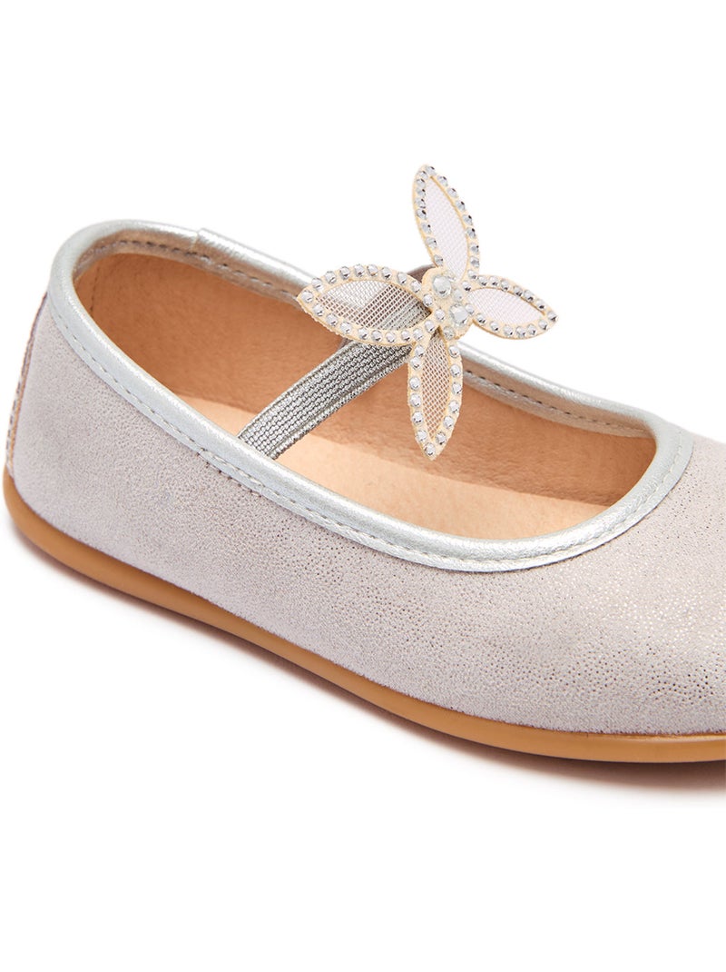 Ballerines conguitos detalle mariposa Argent - Kiabi