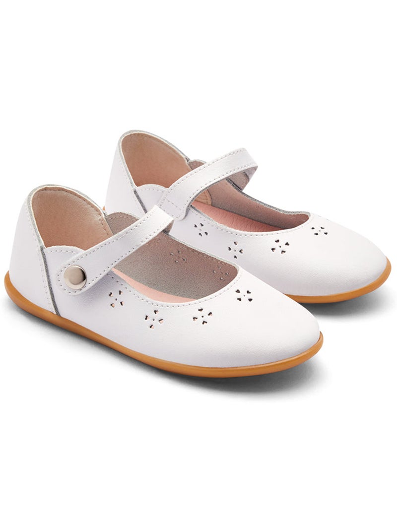Ballerines conguitos flores Blanc - Kiabi