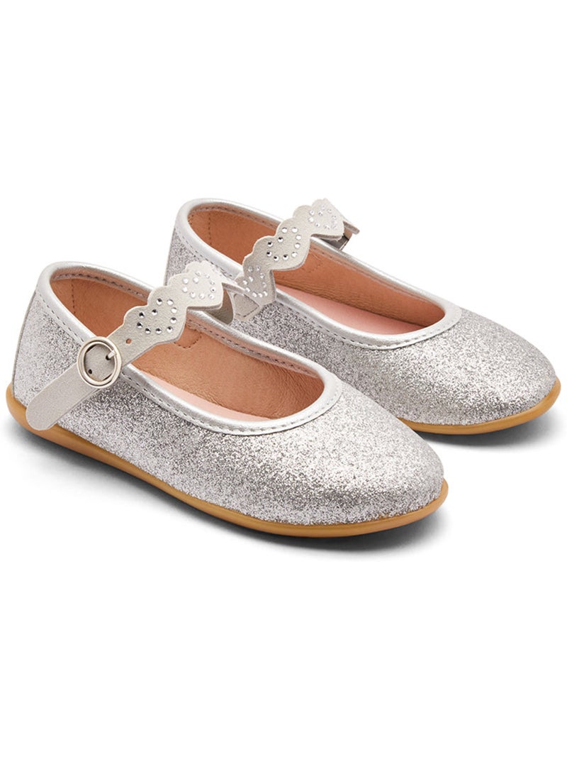Ballerines conguitos glitter Argent - Kiabi