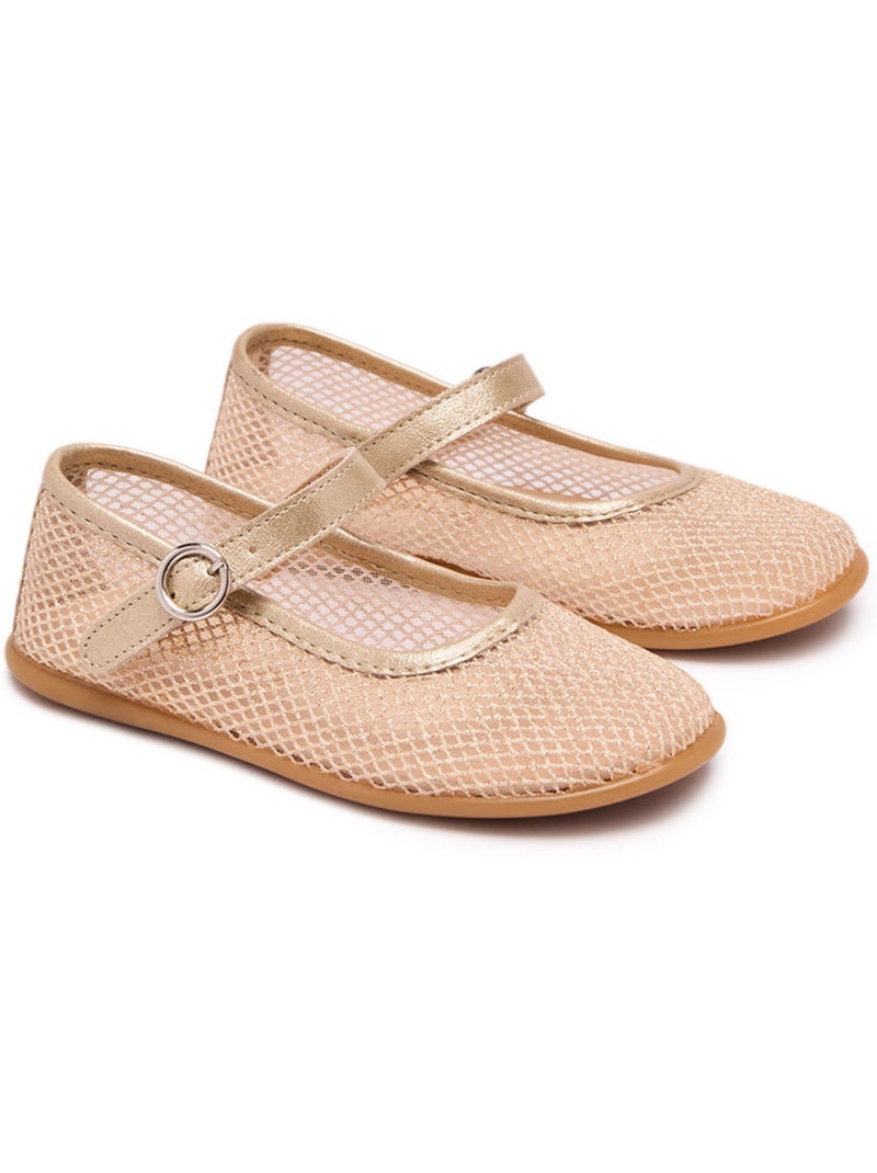 Ballerines conguitos glitter mesh Gold - Kiabi