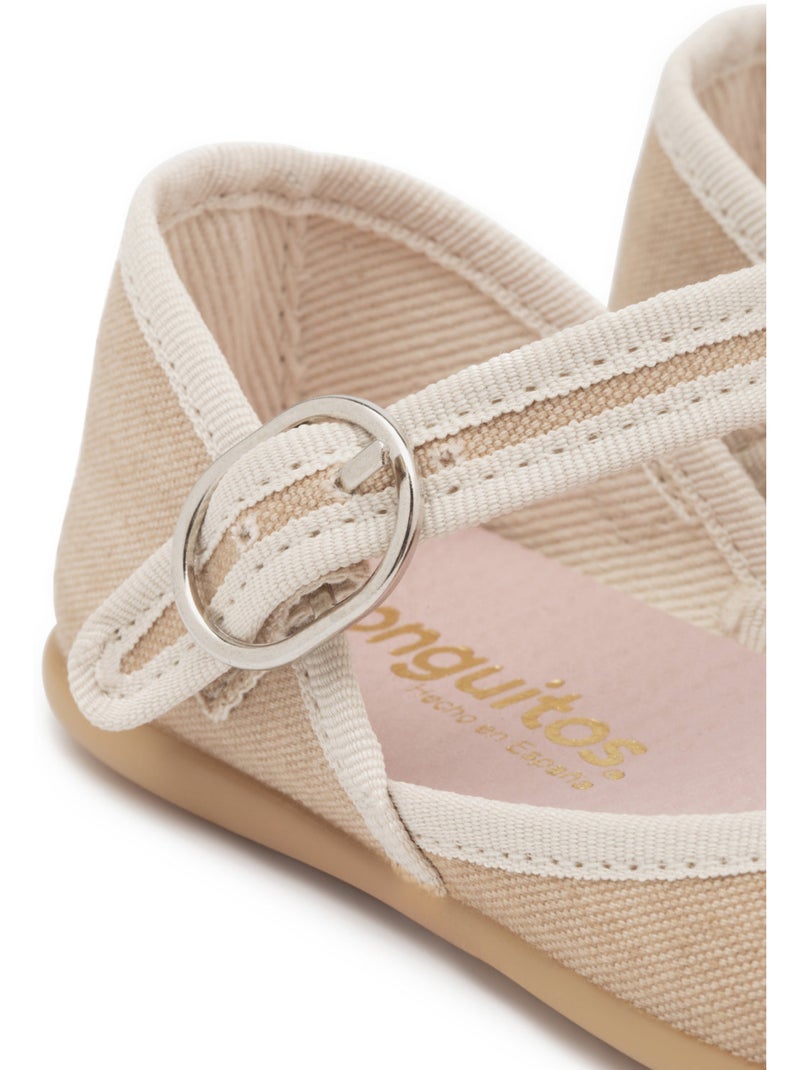 Ballerines conguitos lazo hebilla Marron clair - Kiabi