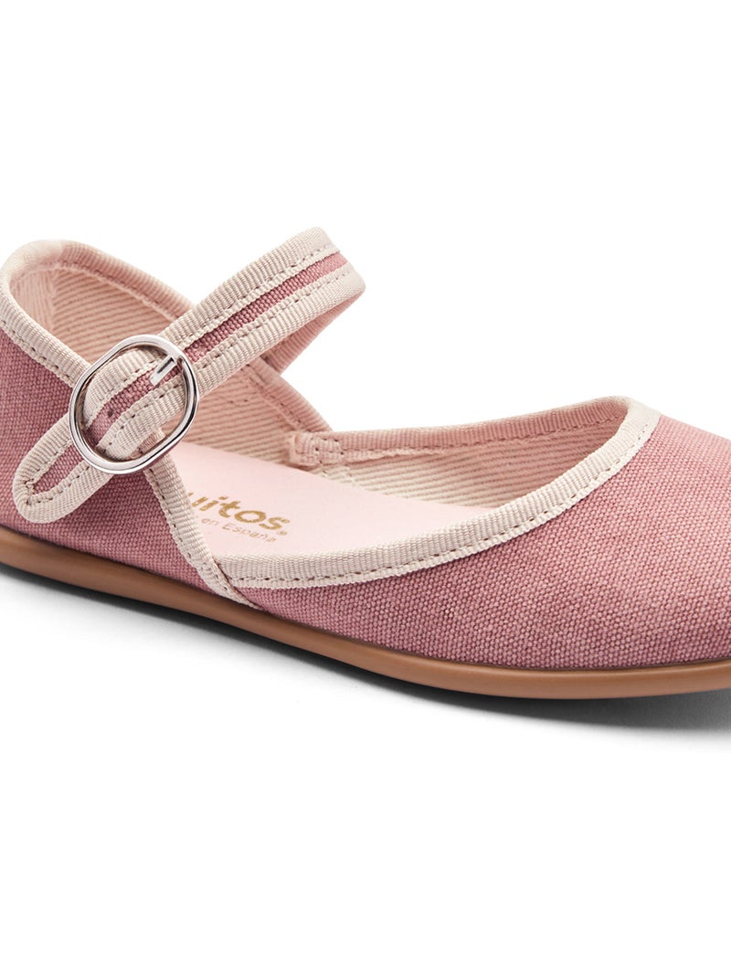 Ballerines conguitos lazo hebilla Rose - Kiabi
