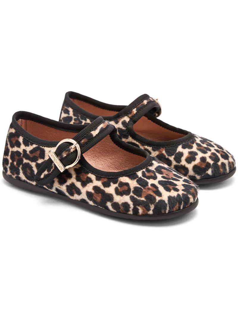 Ballerines conguitos leopardo Noir Marron Noir - Kiabi