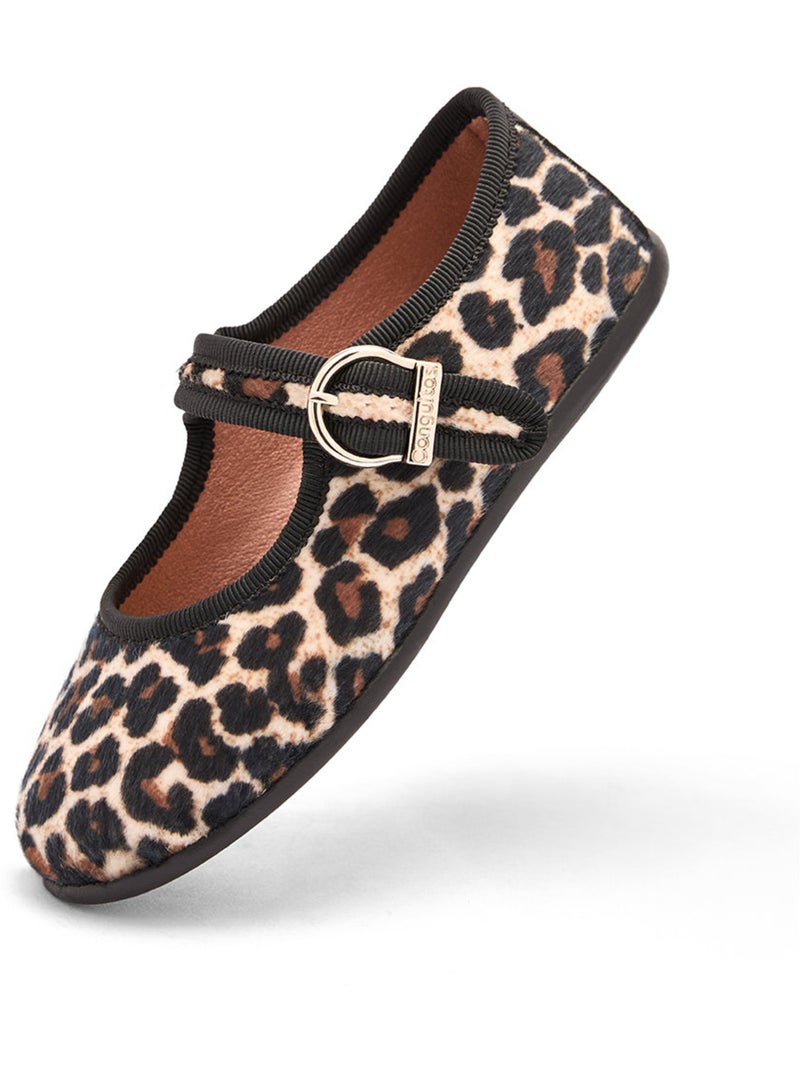 Ballerines conguitos leopardo Noir Marron Noir - Kiabi