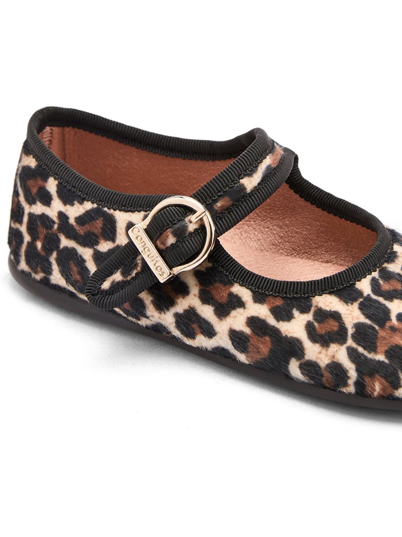 Ballerines conguitos leopardo Noir Marron Noir - Kiabi