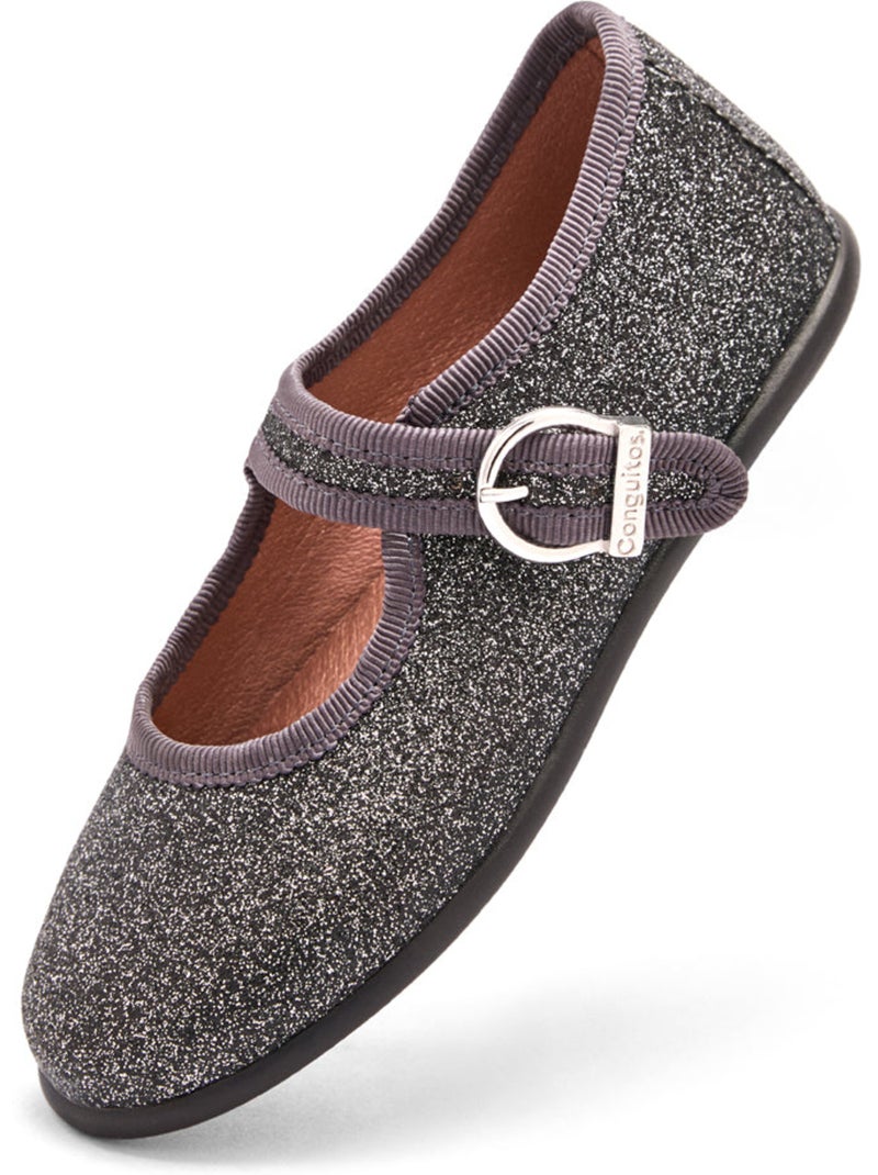 Ballerines conguitos purpurina Gris Gris - Kiabi