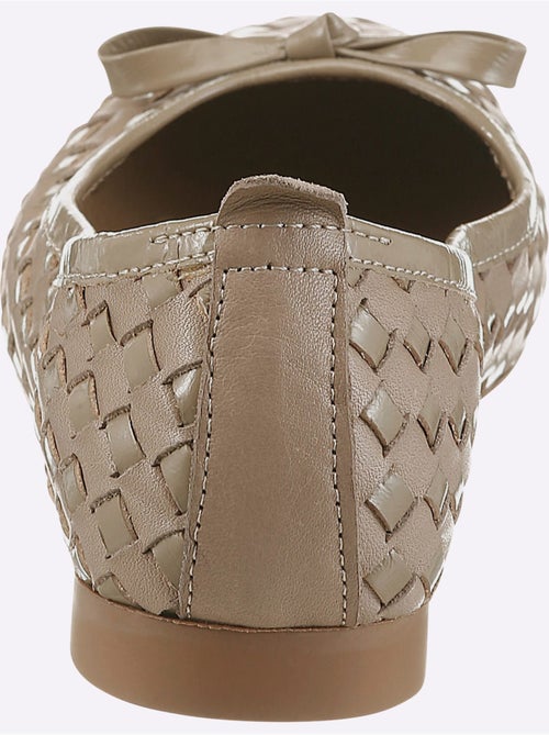 Ballerines Cuir De Vache Verni - Taille Standard - Helline - Kiabi