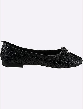 Ballerines Cuir De Vache Verni - Taille Standard - Helline