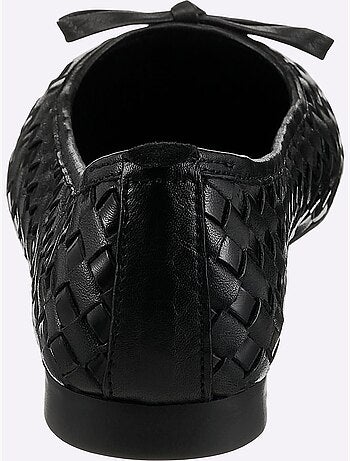 Ballerines Cuir De Vache Verni - Taille Standard - Helline