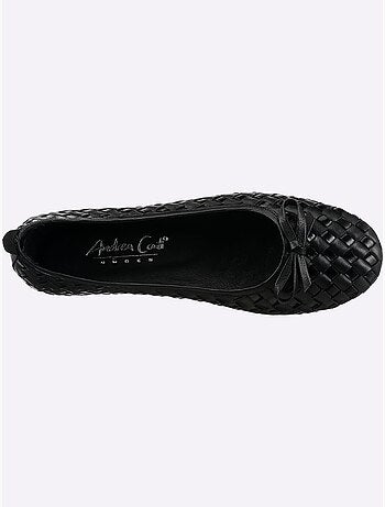 Ballerines Cuir De Vache Verni - Taille Standard - Helline