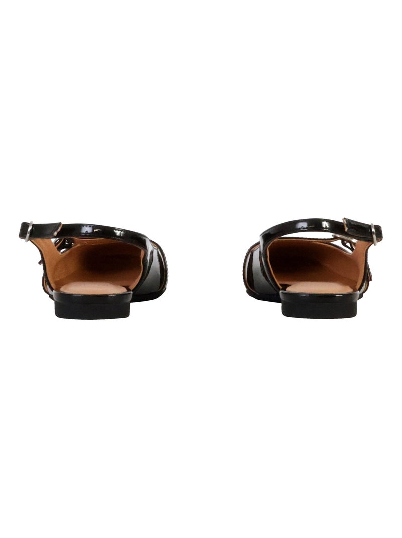 Ballerines Cuir Emilie Karston Tiffany Noir - Kiabi