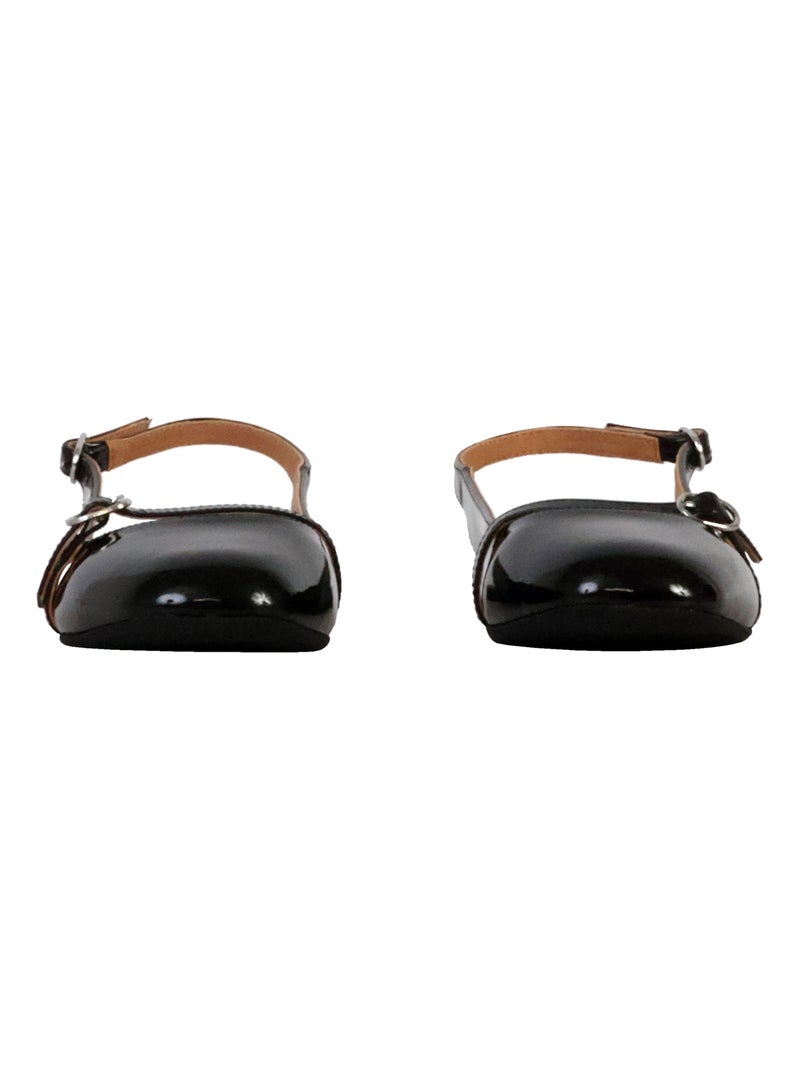 Ballerines Cuir Emilie Karston Tiffany Noir - Kiabi