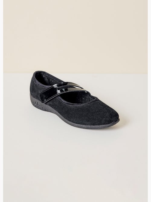 Ballerines cuir velours largeur standard - Afibel - Kiabi Ballerines cuir velours largeur standard - Afibel - Kiabi