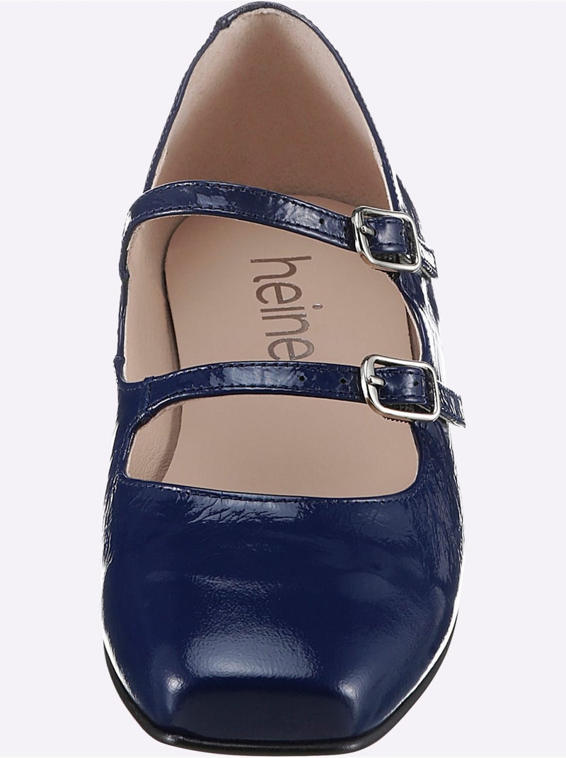 Ballerines De Fabrication Espagnole - Taille Standard - Helline Bleu - Kiabi