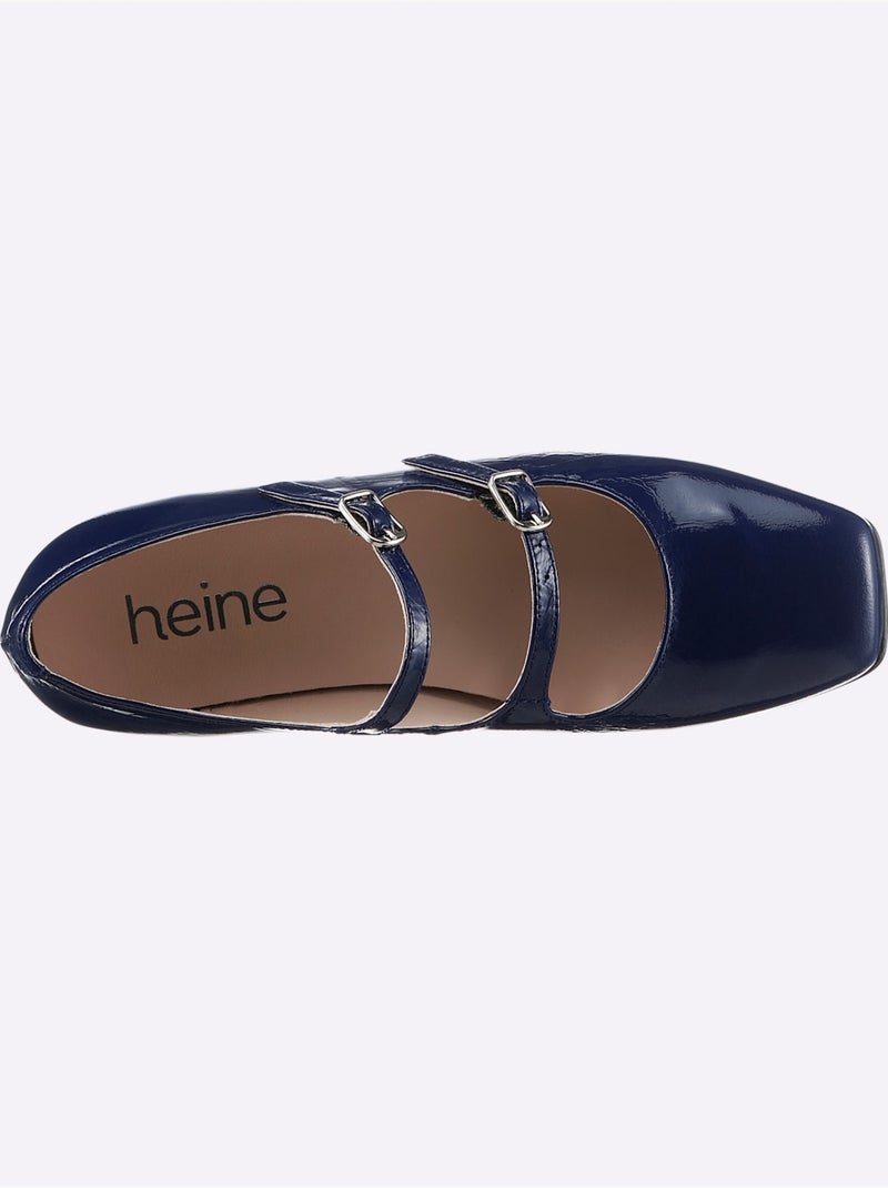 Ballerines De Fabrication Espagnole - Taille Standard - Helline Bleu - Kiabi