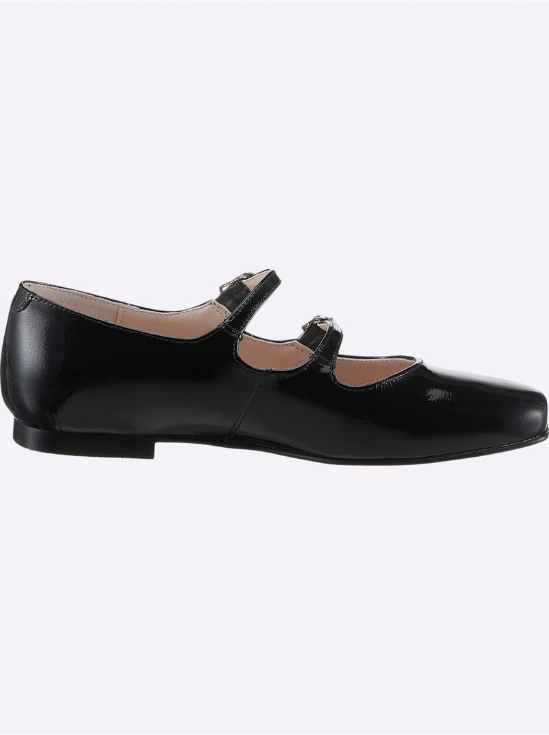 Ballerines De Fabrication Espagnole - Taille Standard - Helline Noir - Kiabi