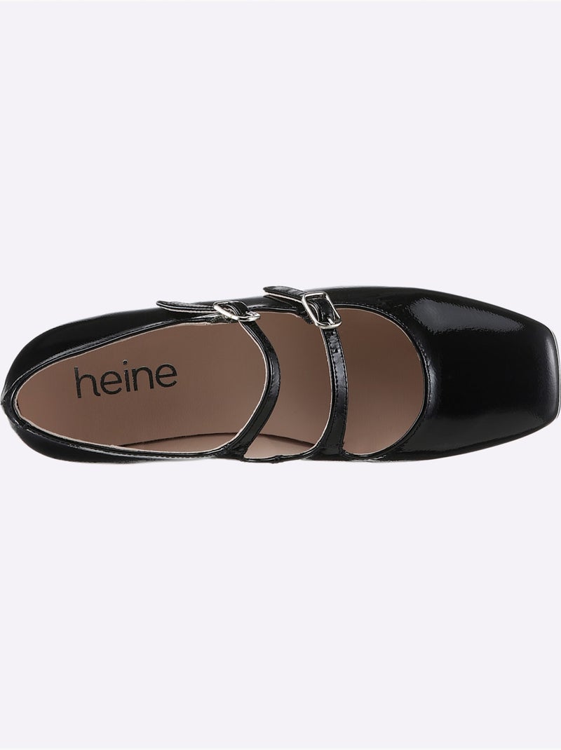 Ballerines De Fabrication Espagnole - Taille Standard - Helline Noir - Kiabi