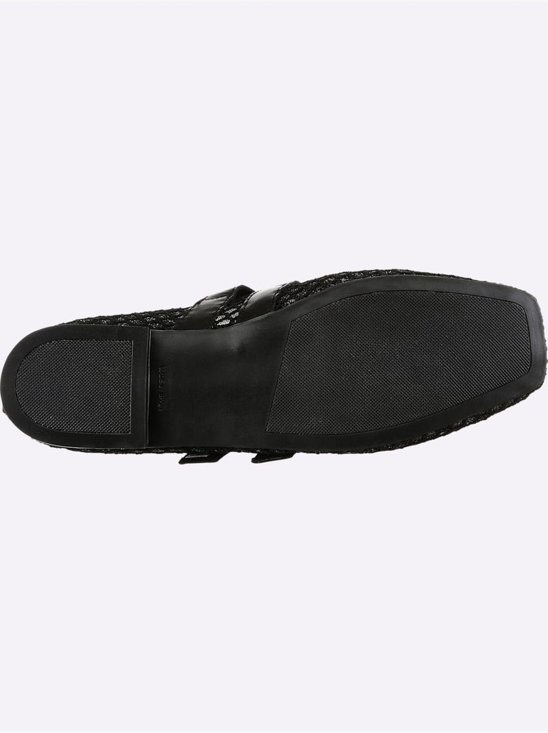 Ballerines De Fabrication Espagnole - Taille Standard - Helline Noir - Kiabi