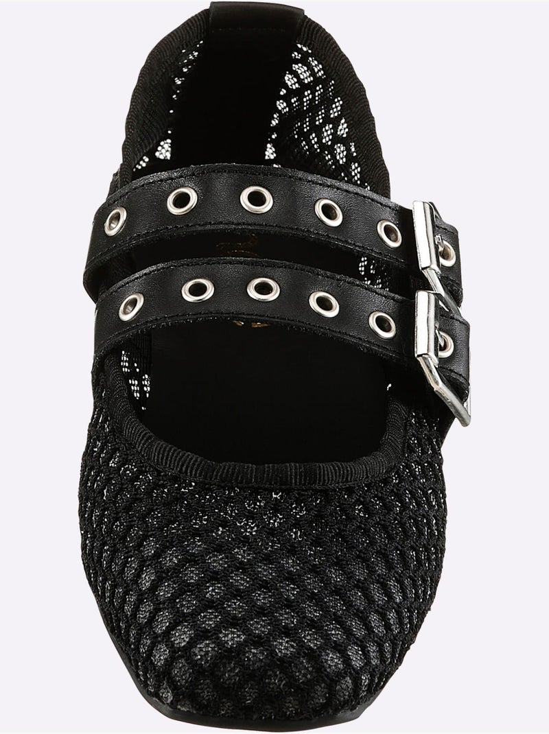 Ballerines De Fabrication Espagnole - Taille Standard - Helline Noir - Kiabi