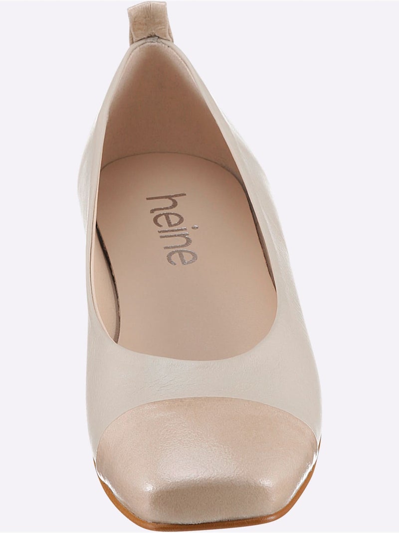 Ballerines De Fabrication Espagnole - Taille Standard - Helline Sable - Kiabi