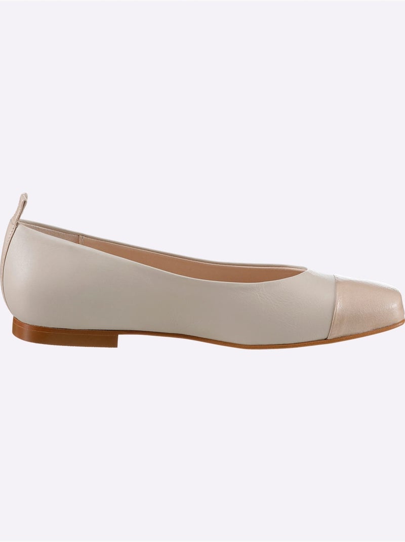 Ballerines De Fabrication Espagnole - Taille Standard - Helline Sable - Kiabi