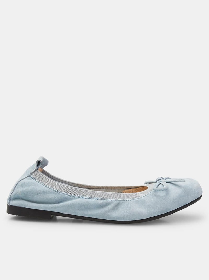 Ballerines déstructurées en daim confortables  BATA Bleu - Kiabi