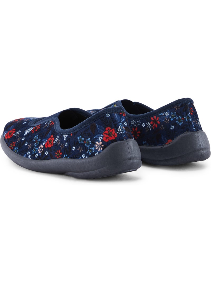 Ballerines d'intérieur femme - PEDICONFORT Marine/Multicolore - Kiabi