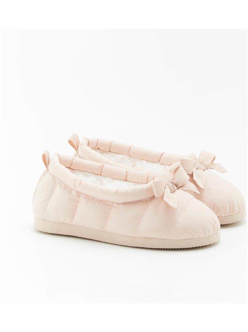 Ballerines d'intérieur matelassées Thermolactyl - Damart Beige sable - Kiabi
