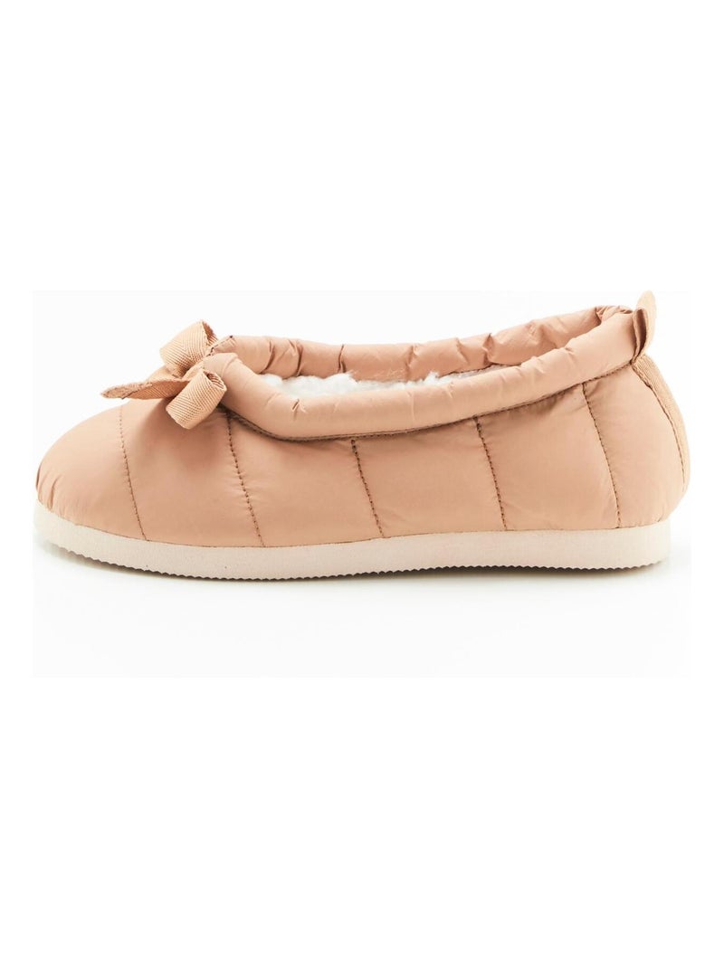 Ballerines d'intérieur matelassées Thermolactyl - Damart Taupe - Kiabi