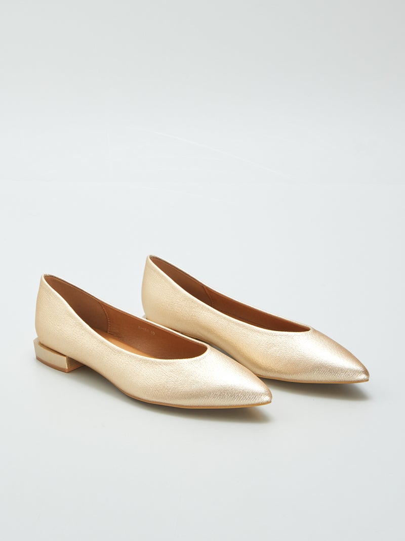 Ballerines Doré - Kiabi