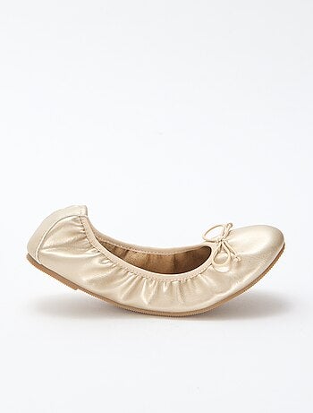 Ballerines dorées