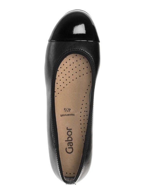 Ballerines  en combinaison cuir - Kiabi