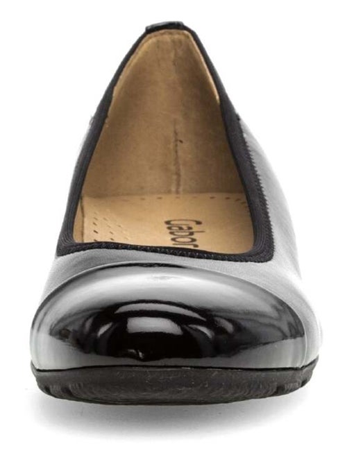 Ballerines  en combinaison cuir - Kiabi