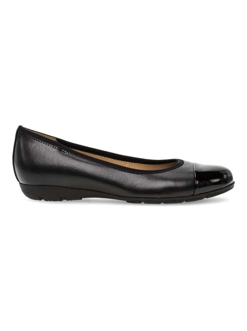 Ballerines  en combinaison cuir - Kiabi