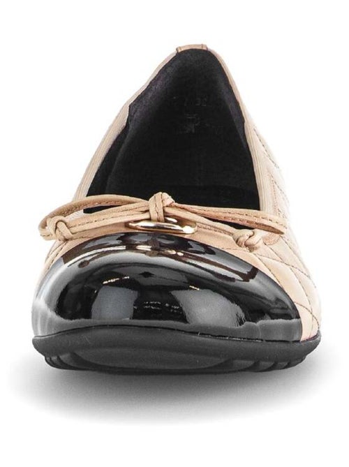 Ballerines  en combinaison cuirs - Kiabi