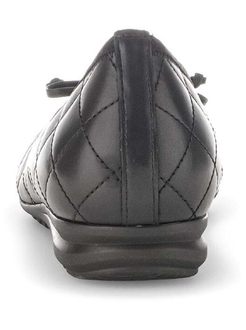 Ballerines  en combinaison cuirs Gabor Noir Noir - Kiabi