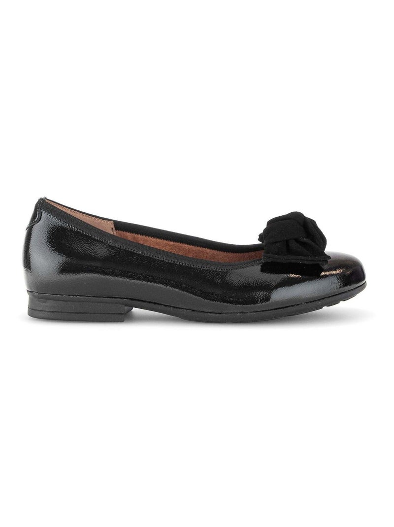 Ballerines  en combinaison cuirs Gabor Noir Noir - Kiabi