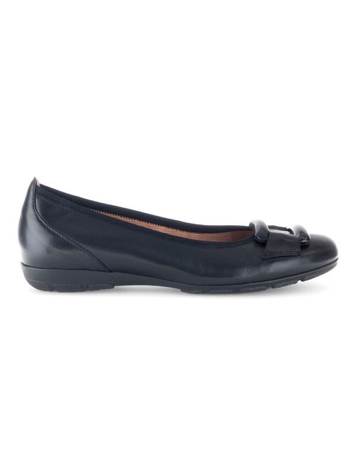 Ballerines  en combinaison cuirs - Kiabi