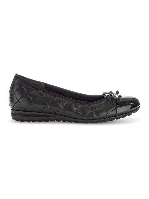 Ballerines  en combinaison cuirs - Kiabi
