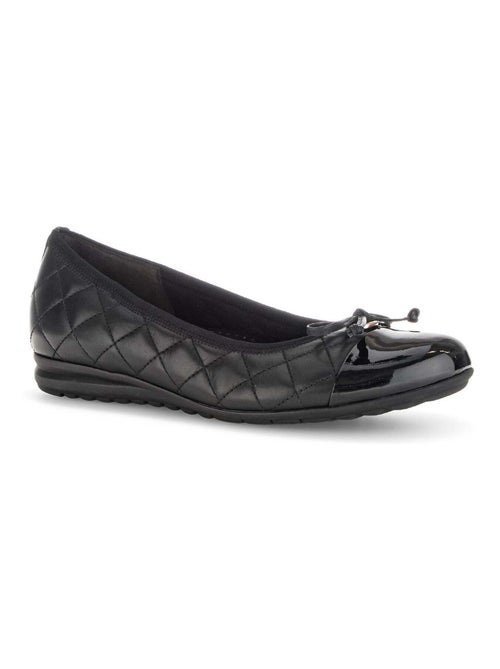 Ballerines  en combinaison cuirs - Kiabi