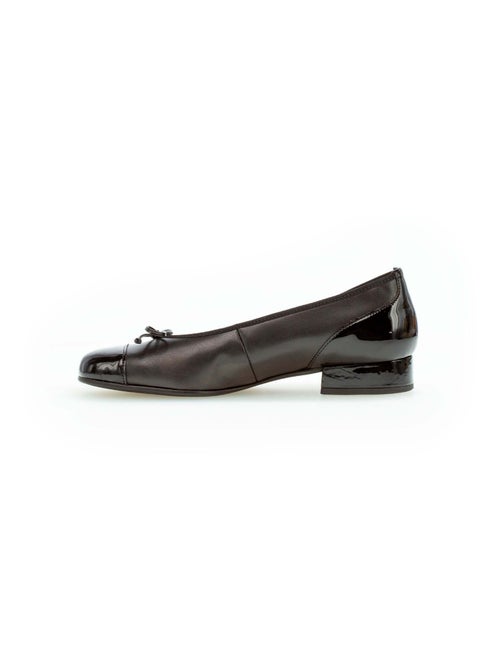 Ballerines  en combinaison cuirs - Kiabi
